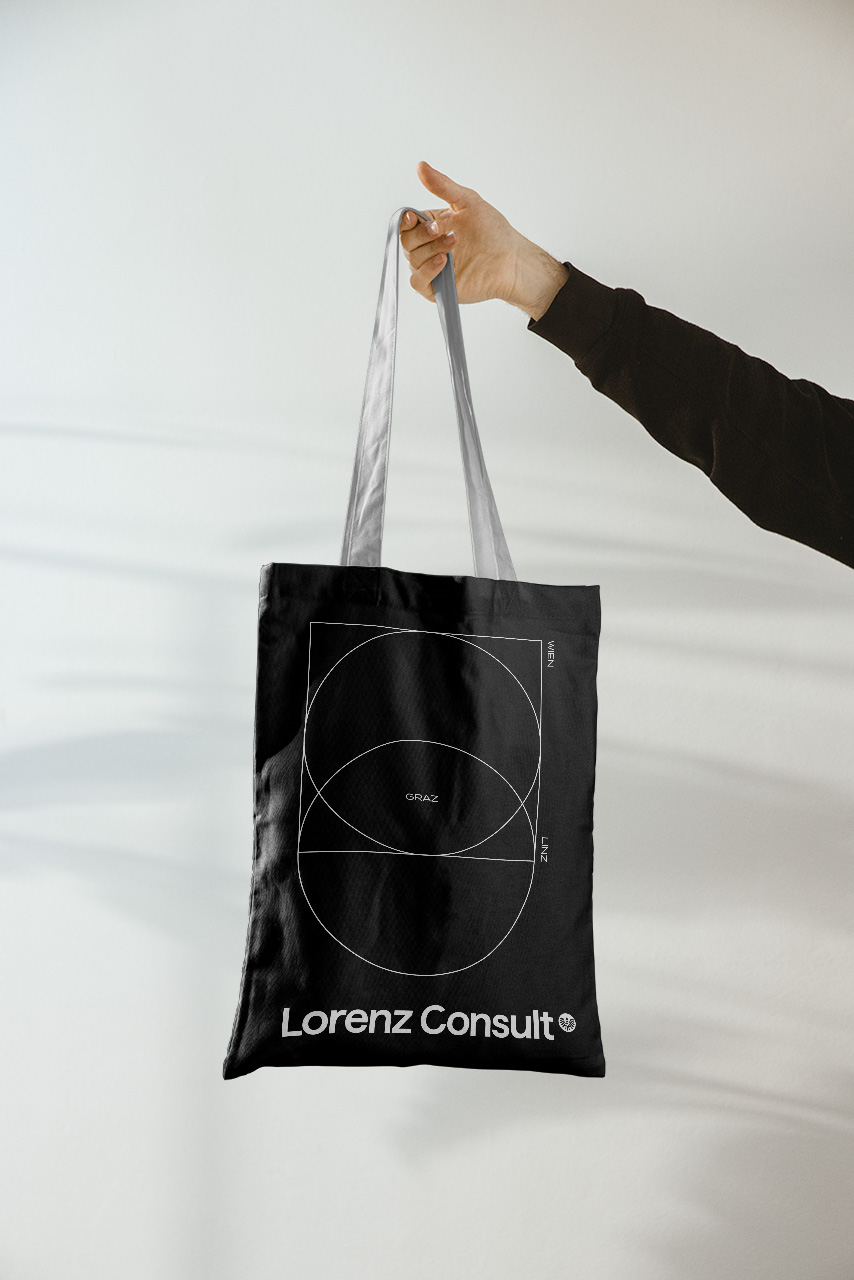 Lorenz Consult Schwarze Tasche Design Graz