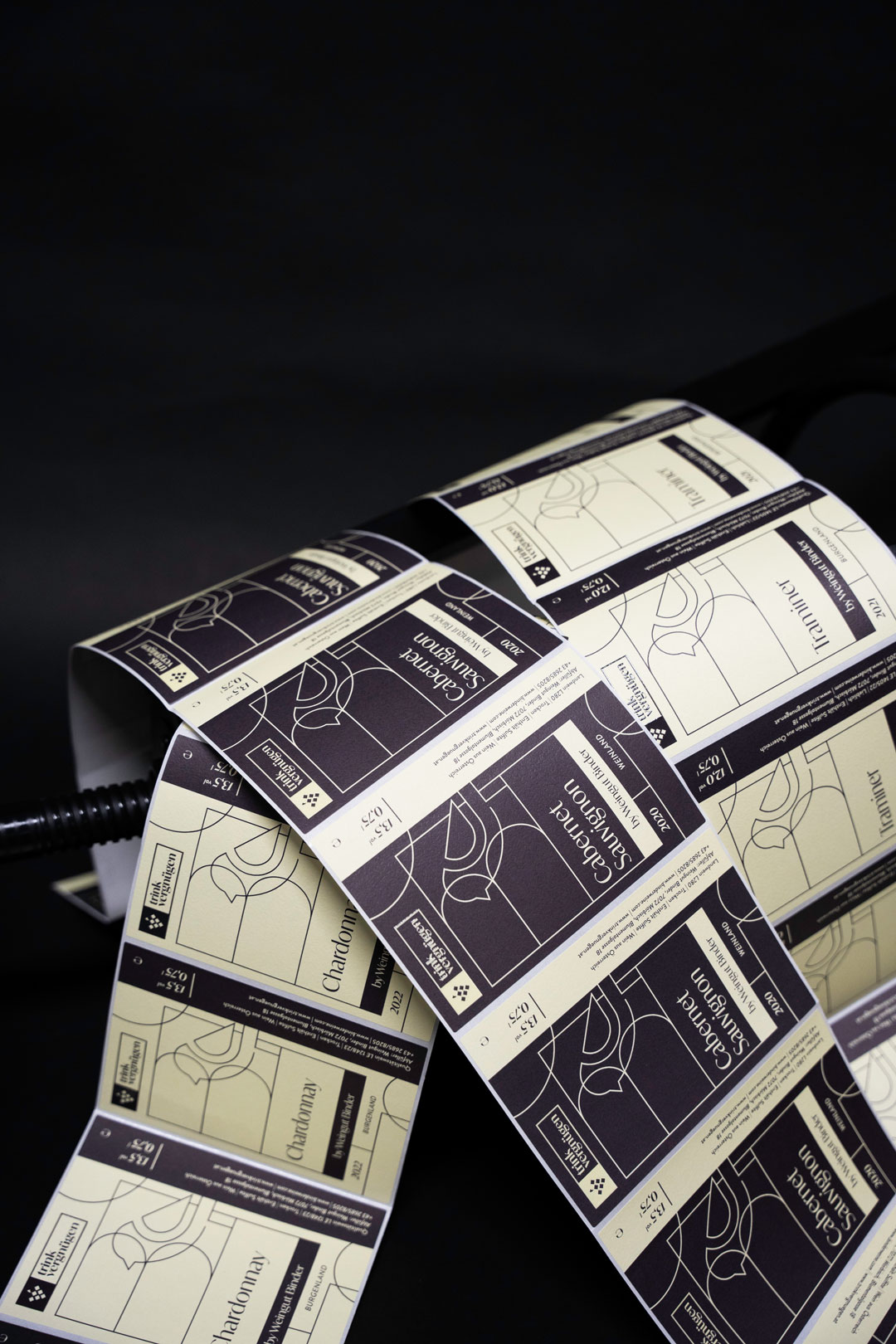 Etikettendesign Trinkvergnügen Jack Coleman