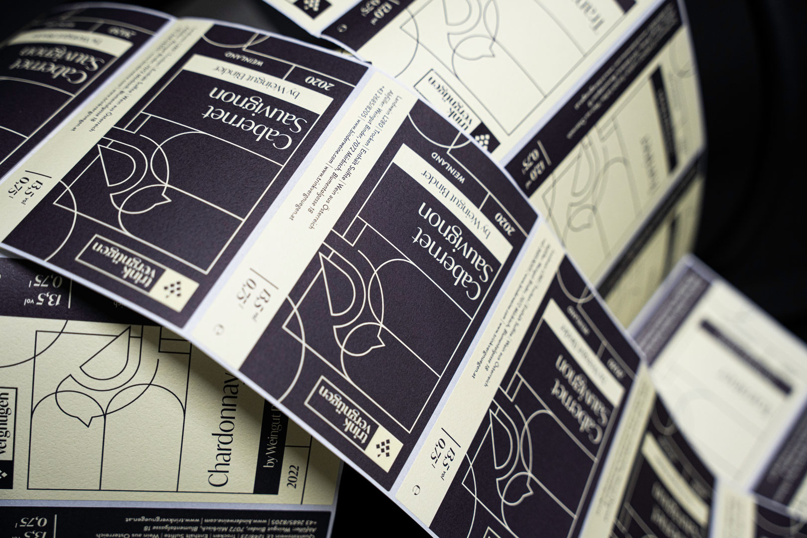 Etikettendesign Trinkvergnügen Jack Coleman